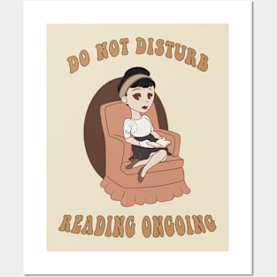 Old Style Cartoon pin up - do not disturb reading Posters and Art